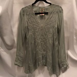 Johnny Was Embroidered Rayon Tunic